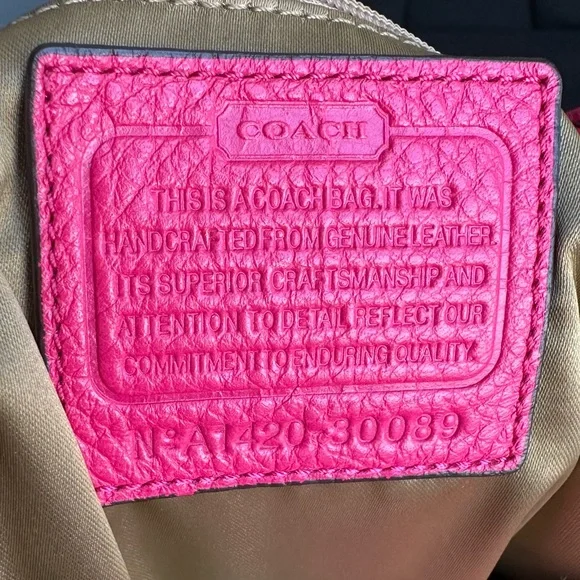 2014 Coach Madison Phoebe Hot Pink Leather 3 Compartment Shoulder Bag & Wallet💖 - Picture 11 of 12